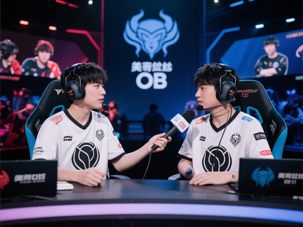 除了赛事解说外，电竞美杜莎OB也通过与电竞明星、行