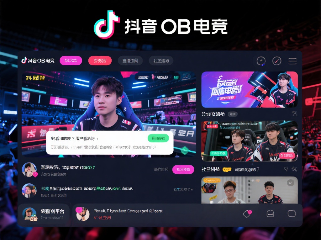 解锁抖音OB电竞,畅享电竞新潮流与赛场热点 抖音OB电竞平台的最大特点是整合了丰富的电竞内容与